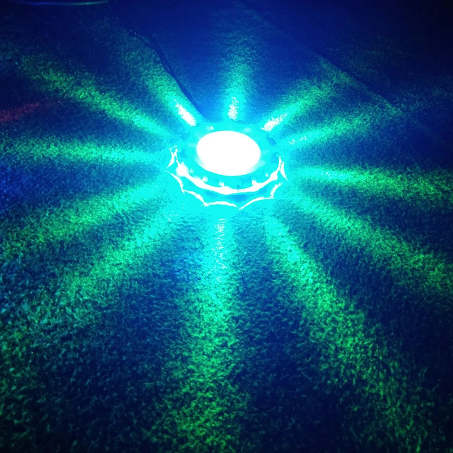 

ThrisdarLEDRGB15W small flower flying saucer sun flower voice control and remote control mini small lamp stage light