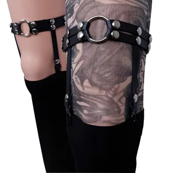 

punk braces for women PUNK garter bels harness women fashion harajuku legging garters 100% handmade