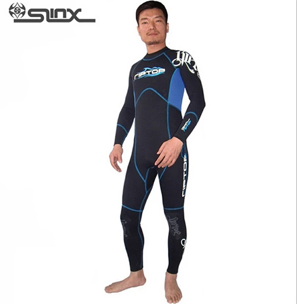 

SLINX 3mm Neoprene Men Scuba Diving Suit Surfing Boating Snorkeling Long-sleeved wear-resistant super-elastic warm Wetsuit Swim