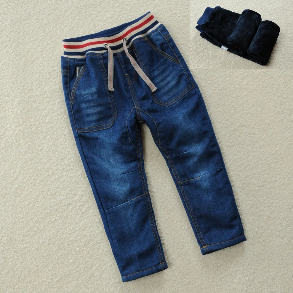 Winter Thick Boys Pants For 2018 New Fashion High quality Boys 2-10Y Pants Kids Trousers Girls Baby Children Solid blue Jeans Winter Thick Boys Pants For 2018 New Fashion High quality Boys 2-10Y Pants Kids Trousers Girls Baby Children Solid blue Jeans
