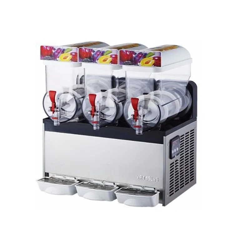 3*15L Snow Melting machine/ Cold Drink Slush maker Making Machine/Sand ice machine/Smoothies Granita Machine | Бытовая техника