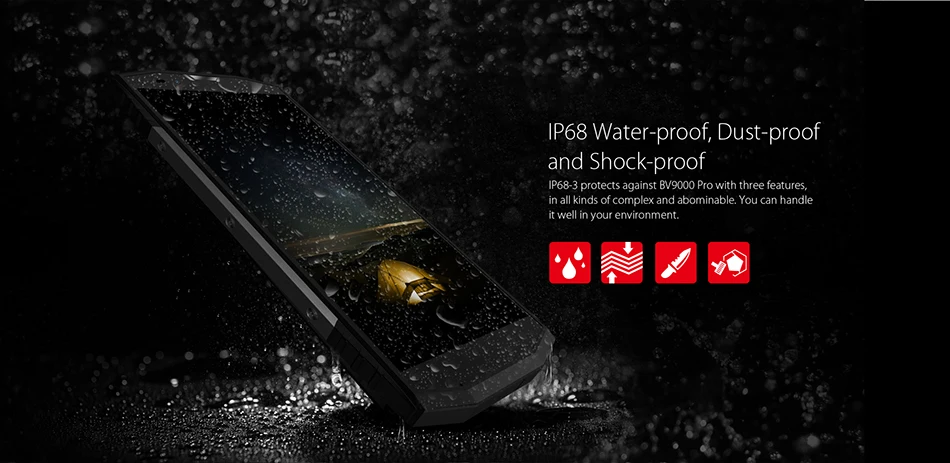 Blackview BV9000 Pro 5," IP68 Водонепроницаемый 6GB 128GB смартфон P25 2,6 GHz 4180mAh отпечаток пальца NFC мобильный телефон