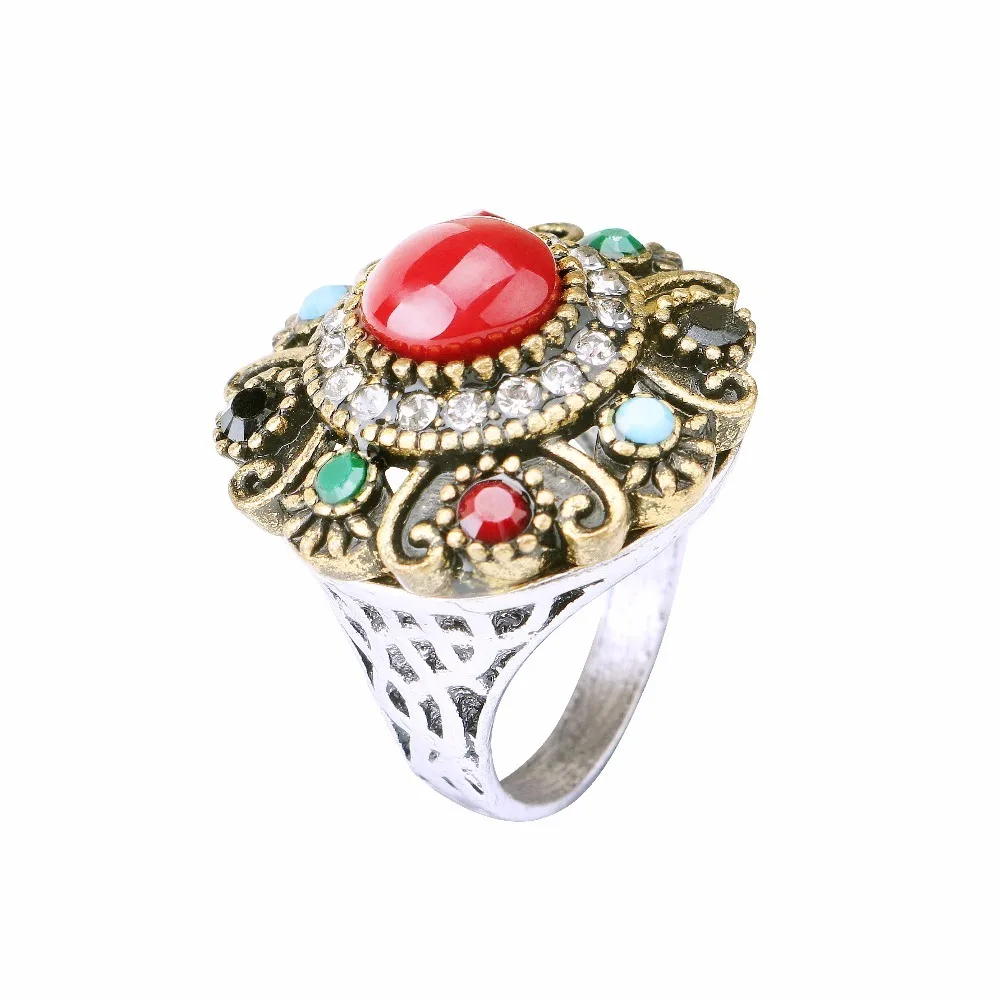 YIMLOI 2018 New Unique Bohemia Vintage Wedding Ring Turkey