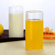 2 шт прозрачная стеклянная чашка набор термостойкая прямая кружка простая посуда для напитков