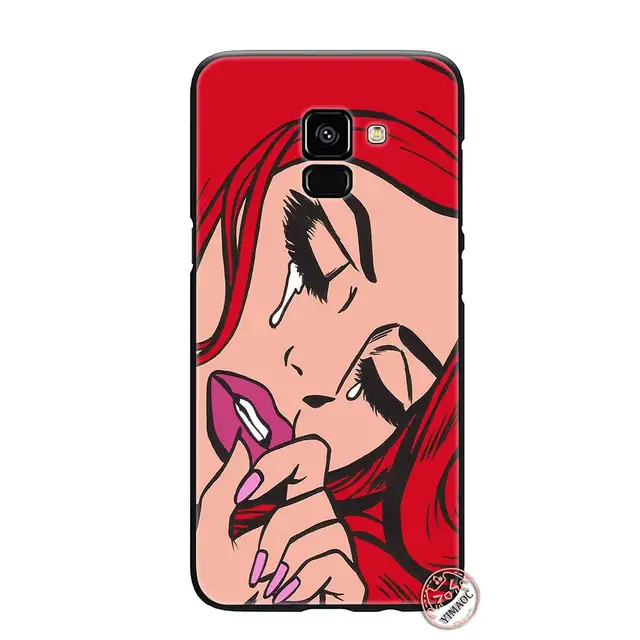 Red Hair Crying Comic Girl Samsung S10 Case