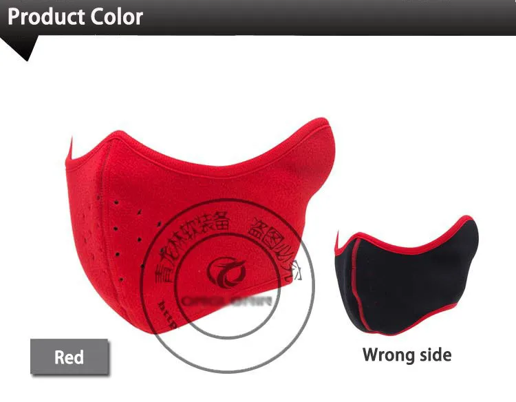 Outdoor Sports Ear Protection Half Face Winter Keep Warm Velcro Mask Ski Motorcycle Bike Cold Protection Face Mask Multicolor 6