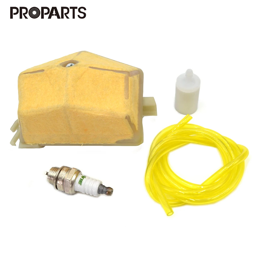 Air Fuel Filter Hose Lines Spark Plug Kit For Husqvarna 51, 55, 55