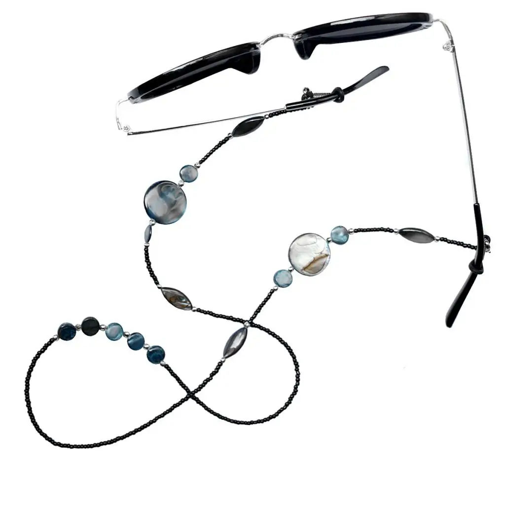 Beautiful Beaded Eyeglasses Lanyard Rope Cord Beads Sunglasses Reading Glasses Strap Holder Outdoor 70cm/27.5 inch