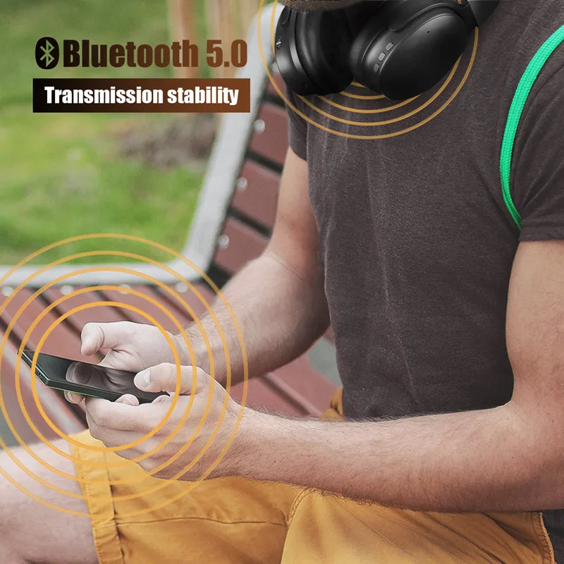 ANC Earphone Active Noise Cancelling Wireless Bluetooth V5.0+EDR Headphones Headset HiFi Stereo with Microphone for Smartphones (10)