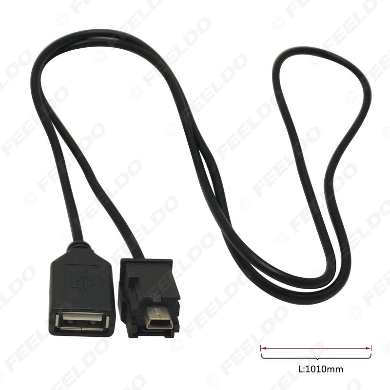LEEWA 5 шт. автомобильное аудио радио с USB на Мини порт переключатель кабель адаптер
