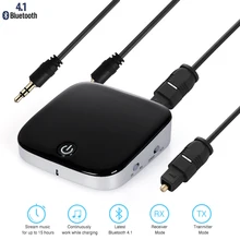 Новая мода Bluetooth 4,1 CSR передатчик и приемник Цифровой оптический Волоконно 3,5 мм AUX беспроводной аудио адаптер высокого качества