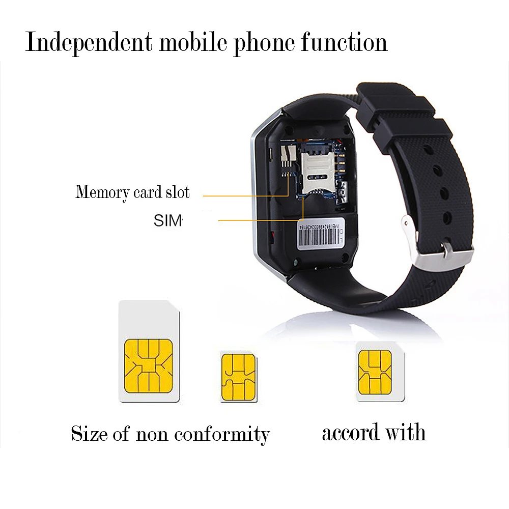 Bluetooth Смарт-часы DZ09 для Apple Watch с камерой 2G SIM TF слот для карт Smartwatch телефон для Android IPhone Xiaomi Россия T15