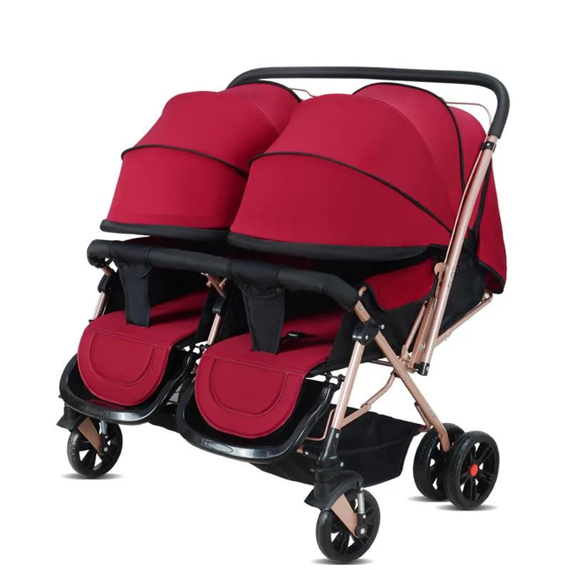 Strollers for Twins 0-3 Years Old Bebek Arabasi Prams for Newborns Baby Girl&Boy Two Babies Stroller Baby Strollers Brands02