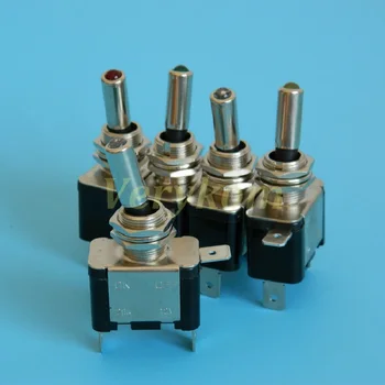 

25pcs/lot 12V 20A Auto Car Vehicle Motor Race Led Toggle Switch Rocker Switches Red Blue Green Yellow White 12MM Mounting Hole