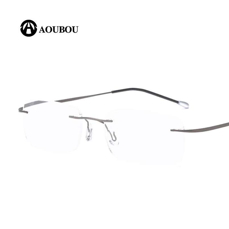 Anti-blue light Fatigue prevention HD Presbyopia goggles Unisex Frameless rimless reading glasses leesbril lentes de lectura mu |
