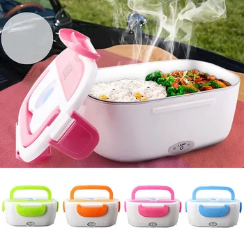 

Heated Lunch Box Multifunction Kitchen Durable Portable Electric Food Warmer Heating Container for Home School Office