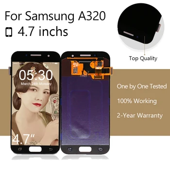 

10pcs/lot AMOLED LCD for Samsung for Galaxy A3 2017 LCD Display Touch A320 A320F Screen Digitizer Assembly Free Shipping DHL EMS