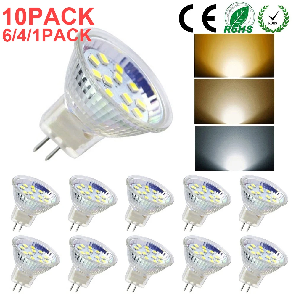 Светодиодная лампа MR11/GU4 AD/DC 12 24 В теплый/холодный/нейтральный белый свет для
