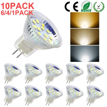 

MR11/GU4 LED Bulb AD/DC 12V-24V Warm/Cold/Neutral White For Ceiling Lights Replace Halogen Lamp 1/4/6/10PACK D30