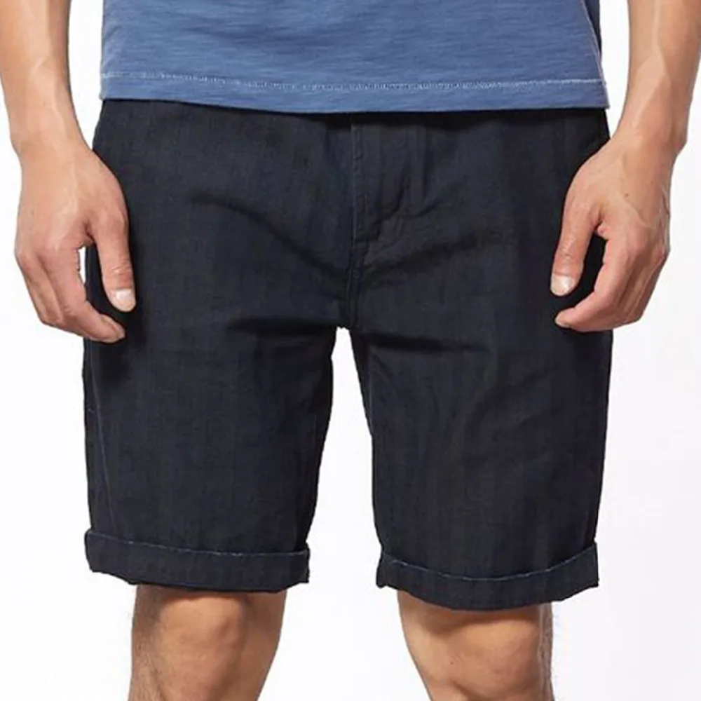 Buy Summer Vintage Indigo Dyeing Cargo Denim Shorts