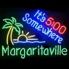 It s 5 00 Somewhere Palm Tree Glass Neon Light Sign Beer Bar