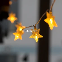 220 В/110 В 10 м 100Led матовый треск Гирлянда звезда строка огни гирлянды для свадьбы Вечерние сад рождественские украшения