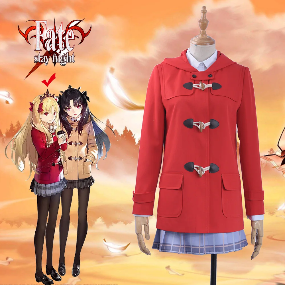 Fate/Grand Order FGO Косплей Ereshkigal Костюм на заказ красные толстовки Академия Униформа