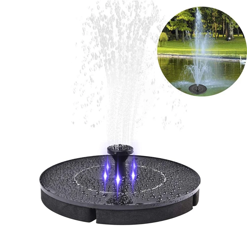 

2.4W LED Solar Fountain Watering Kit Power Solar Pump Pool Pond Submersible Waterfall Floating Solar Panel Water Fountain Pump
