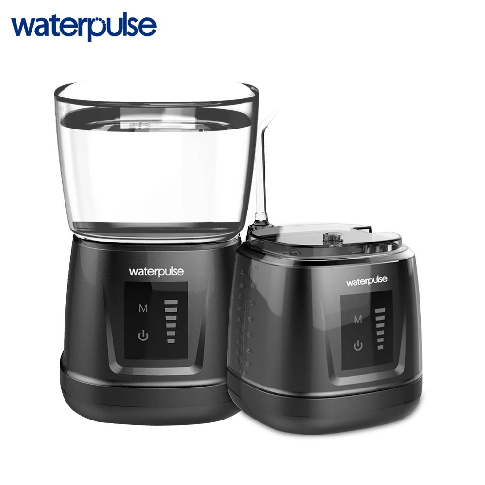 

Waterpulse V700P Water Flosser 1000ml Capacity Oral Irrigator Traveler Portable Dental Oral Flosser With 6pcs Jet Tips