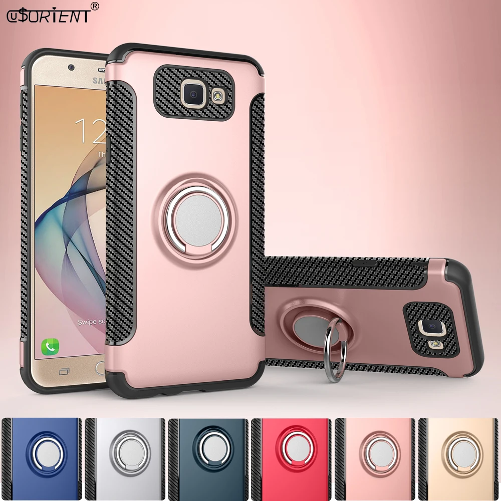 

Ring Case For Samsung Galaxy J5 Prime On5 2016 Hybrid Armor Stand Cover SM-G570F/DS SM-G570F Bumper Cover Funda G570F G570F/DS