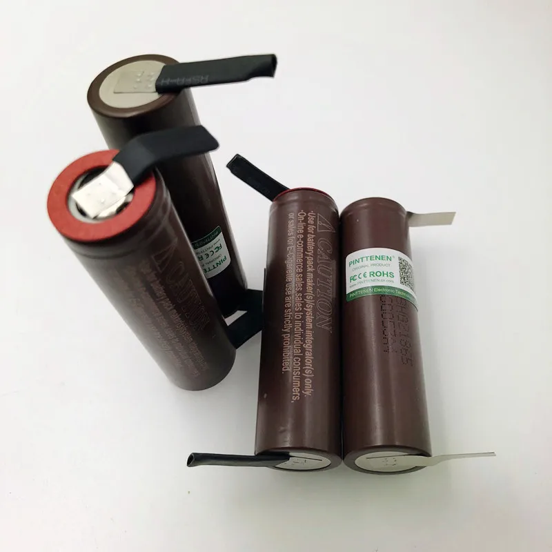 

4pcs Pinttenen for LG HG2 18650 3000mAh electronic cigarette rechargeable battery high-discharge, 30A high current + DIY nicke