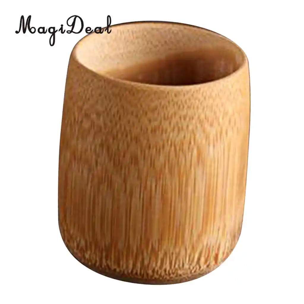 1pc Bamboo Drinking Cup Sake Water Tea Coffee Beer Mug Outdoor Camping Use L
