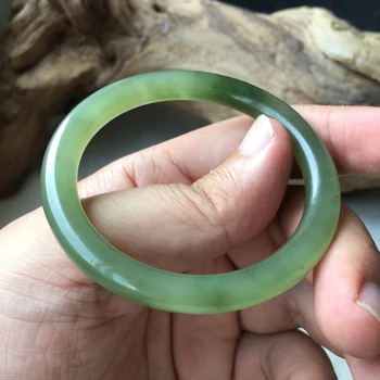 

h3#Hetian jade green bracelets Qinghai jade green jade fine jade bracelets