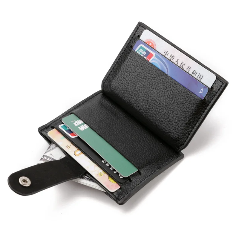

Summer Mini Buckle Purse Korean Style Light Card Package Multi-Card Bank Card Holder Male and Female Credit card Package