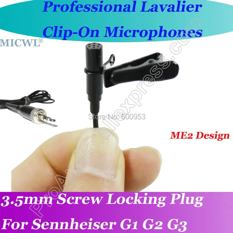 

MICWL New Wireless Lavalier Lapel Microphone for Sennheiser G1 G2 G3 Mic System