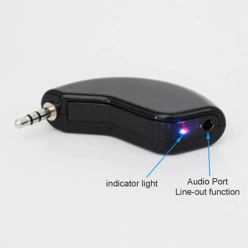 XCGaoon Мини Bluetooth автомобильный комплект громкой связи Поддержка AUX линейный выход Bluetooth приемник адаптер для музыки для iPhone для мобильного телефона