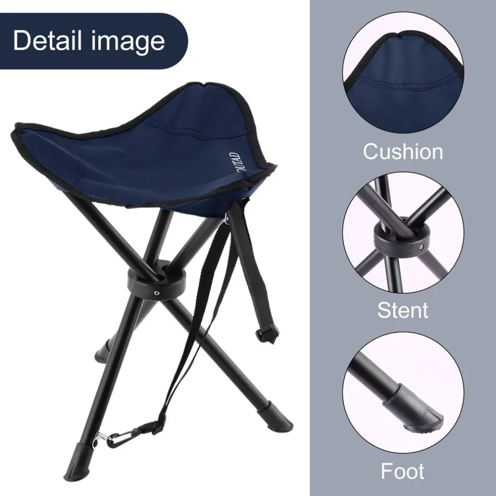 

Outad Slacker Chair Folding Foldable Tripod Camp Stool Portable Lightweight For Outdoor Camping Fishing Picnic Gardening