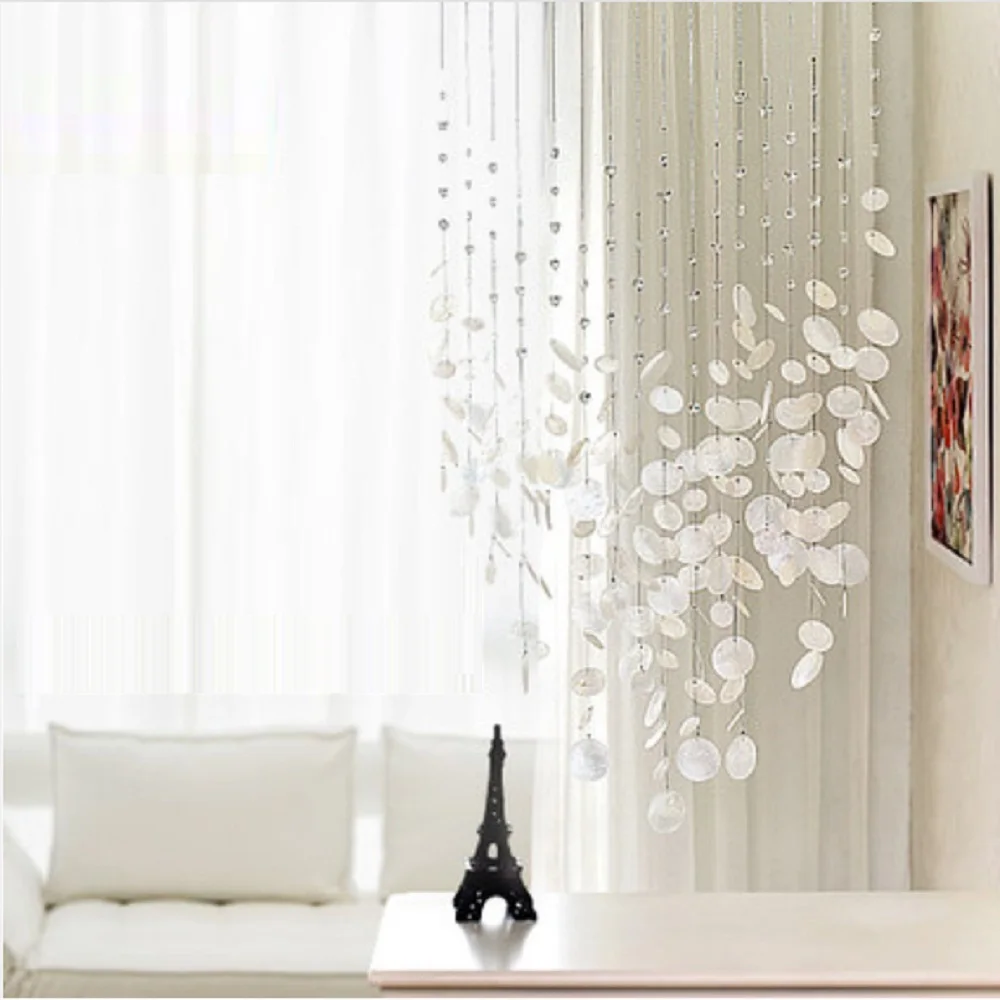 Finished Product 12 Strings Shell Crystal Bead Curtain Can Be