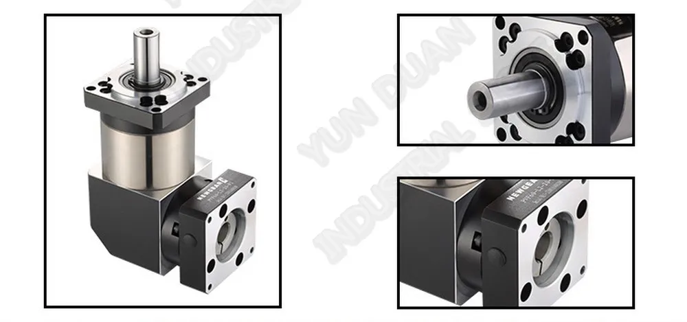 12-100:1 соотношение под прямым углом орбитальный редуктор, коробка передач углу редуктор 19 мм Вход для 80 мм 90 мм 600 W 750 W AC серводвигателя 86 nema34