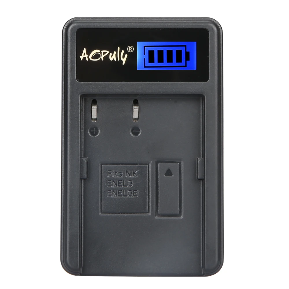 AOPULY EN EL3e USB зарядное устройство ENEL3 для Nikon D50 D70 D90 D80 D100 D200 D700 MH 18A|charger for nikon|en-el3e