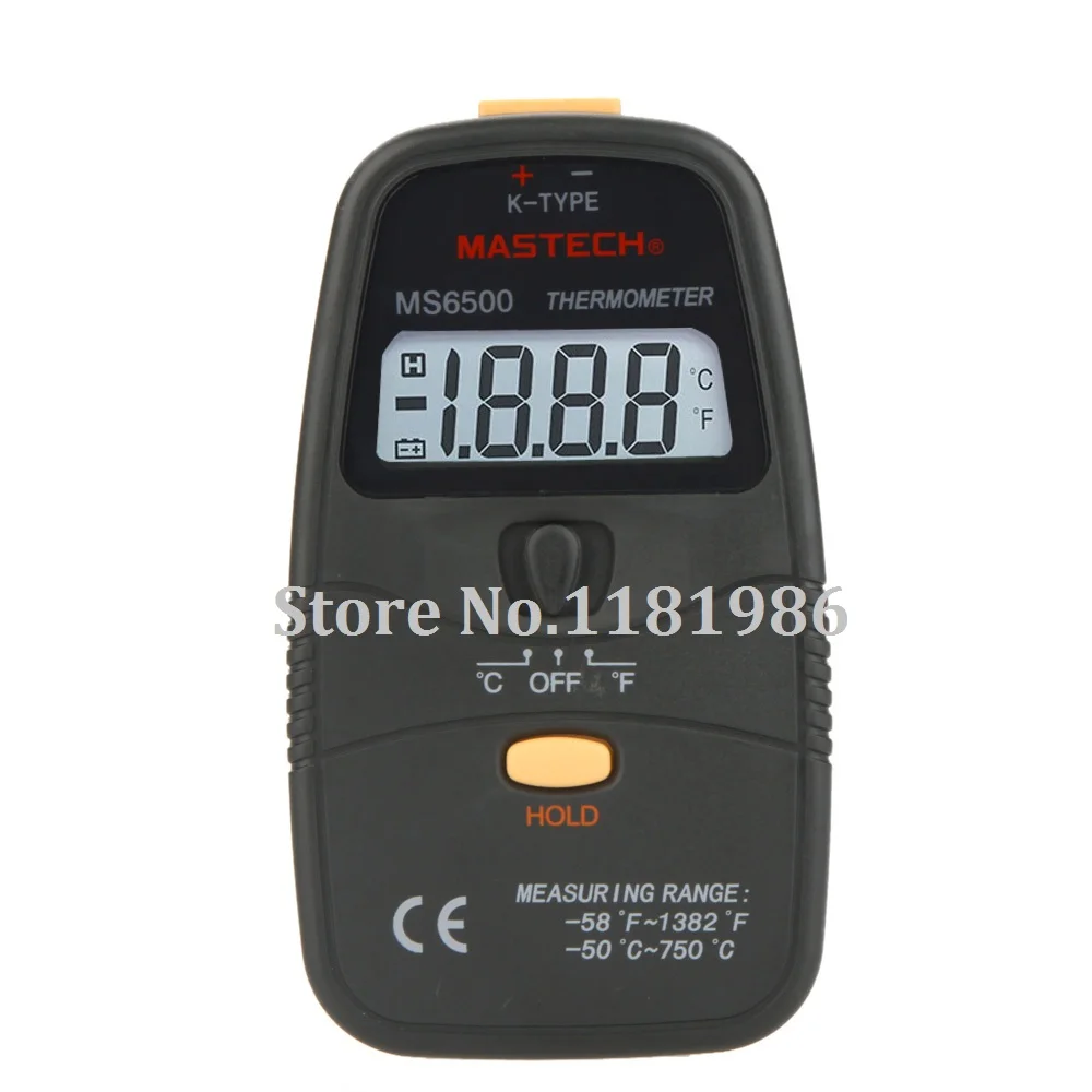 Цифровой Термометр MASTECH MS6500 с ЖК дисплеем 31/2 K типа|temperature meter|lcd thermometerdigital lcd thermometer