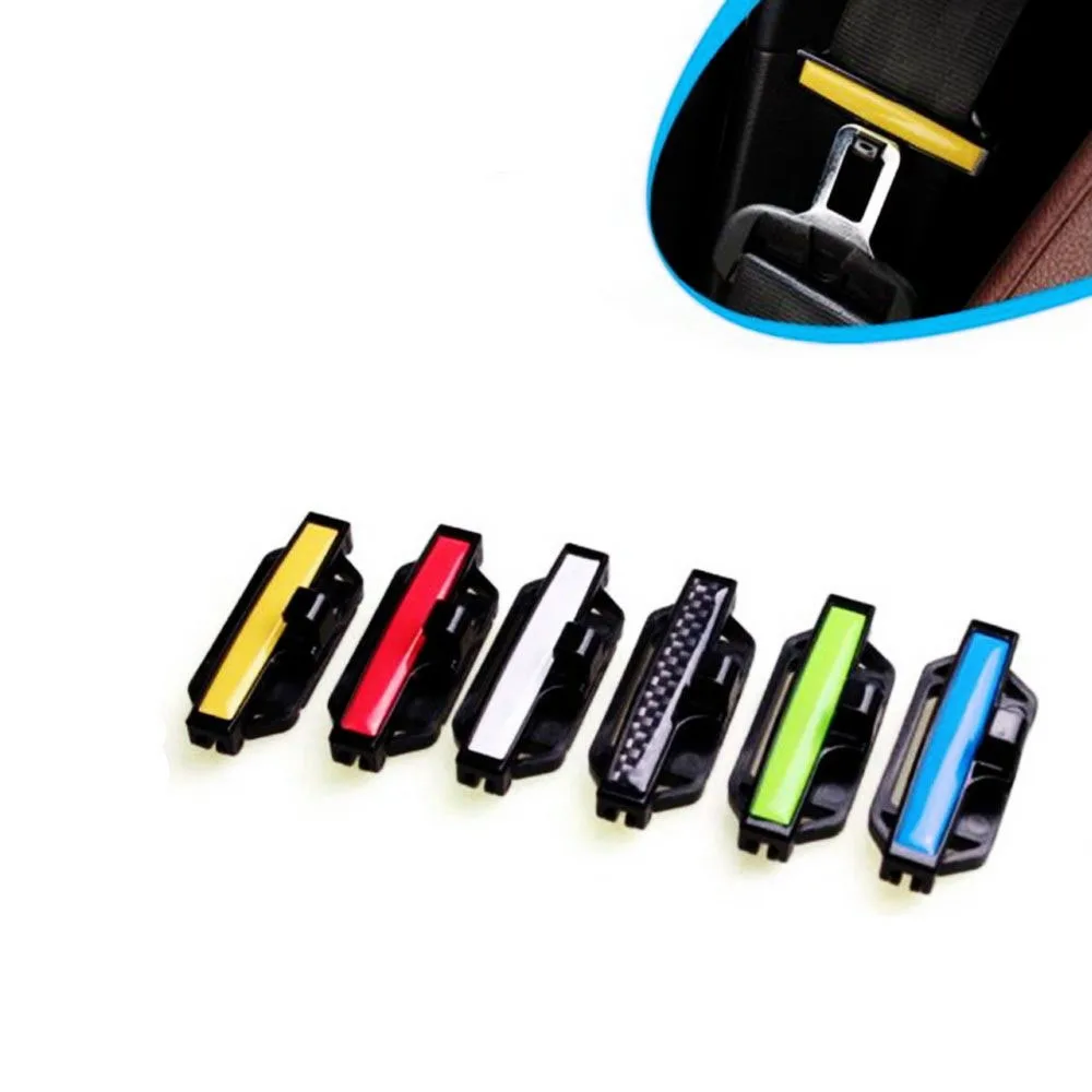 

2pcs Car Safety Belt Clips Seat Belt Buckle Car Styling Adjusting Clip Tension Adjuster For Car Accessories