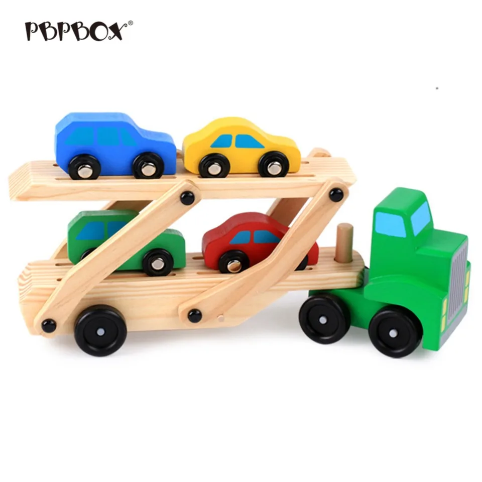 wooden play car