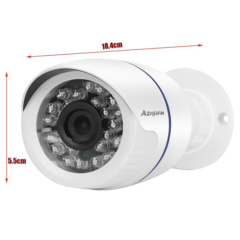 AZISHN 4CH 1080P HDMI 48 в POE 2MP NVR CCTV камера системы наружная безопасность 720P IP камера P2P система видеонаблюдения NVR комплект