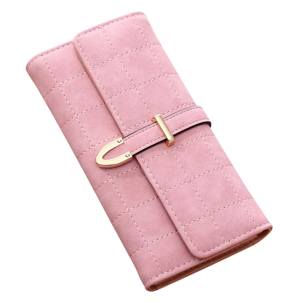 

xiniu 2017 Newest Fashion Women Lingge Long Frosted Wallet Hasp Coin Purse Card Holders Handbag High Quality Vintage Designer