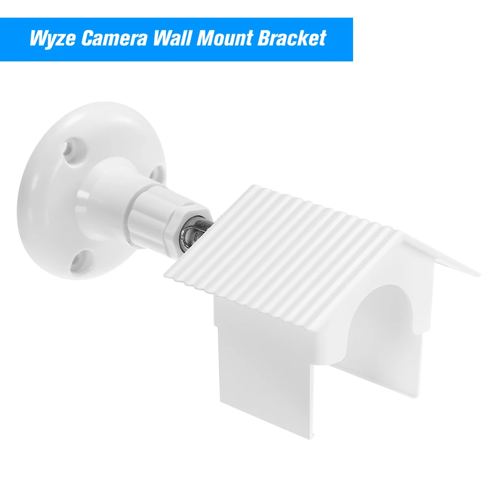 

Camera Wall Mount Bracket 360 Protective Adjustable Mount Anti-Sun UV Protection for WyzeCam and iSmartAlarm Spot Camera