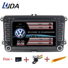 LJDA 2 Din 7 Inch Car DVD Player for VW Golf/6 Golf 5 Passat b7/cc/b6/SEAT leon/Tiguan/Skoda Octavia Multimedia GPS Radio Canbus