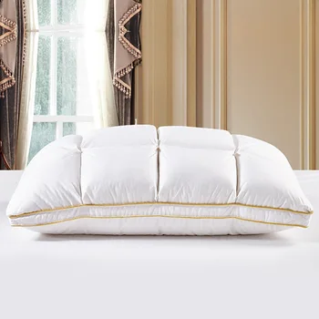 

wangzhi 48*74cm Brand Design 3D Bread White Goose Down Feather Pillow Standard Antibacterial Elegant Home Textile