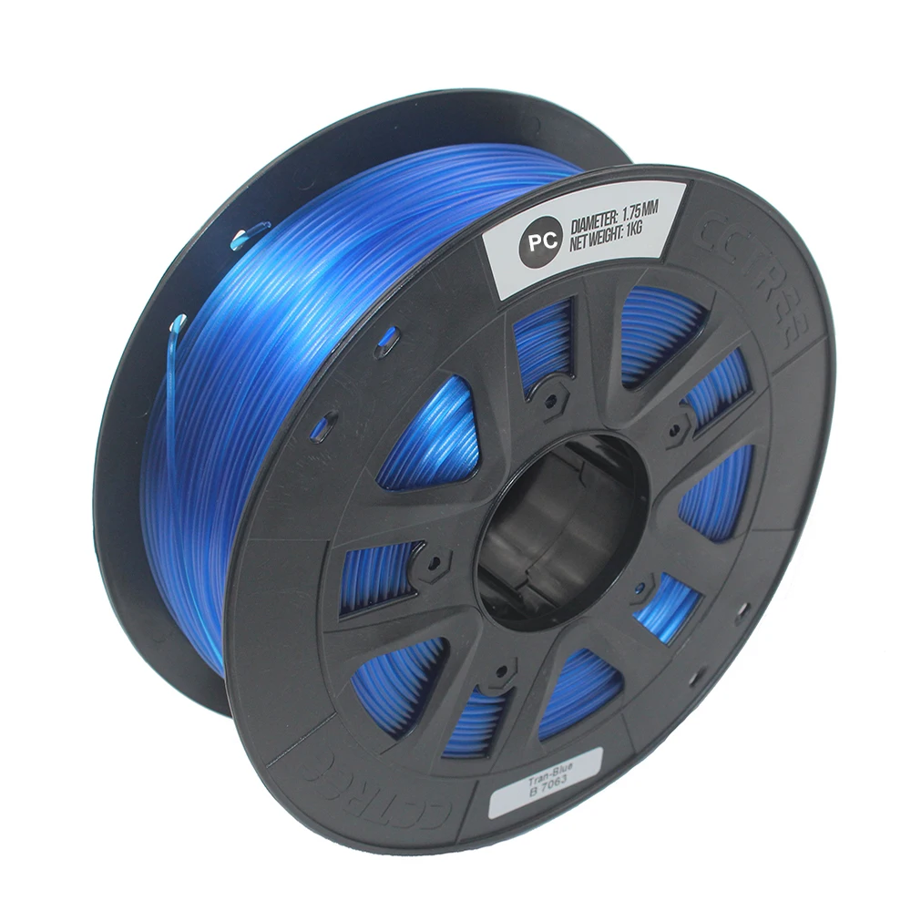 

ACCEWIT 3D Printer PC 1.75MM Filament 1kg Spool Blue for Creality CR10S Anet A8