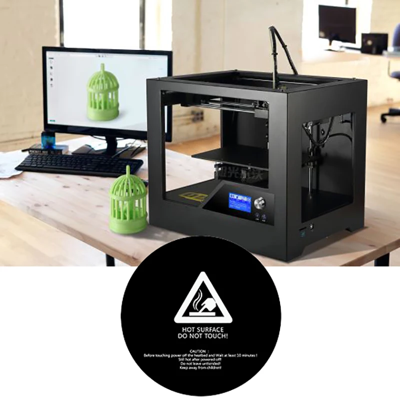 1 шт. 3D принтеры тепловой наклейки для кровати с лента 200 мм Круглый печати